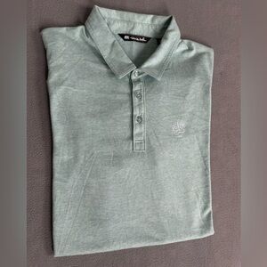 Travis mathew mint green‎ mens golf polo 2xl pima cotton blend